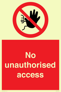 No unauthorised access